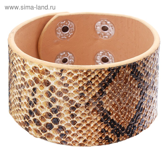 Браслет Style, цвет светло-коричневая рептилия - Фото 1