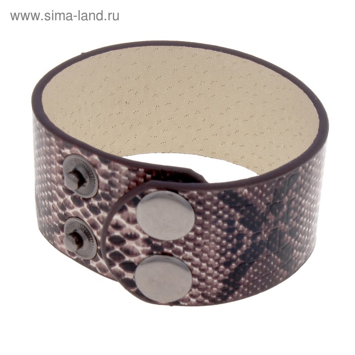 Браслет Style рептилия, цвет коричневый - Фото 1