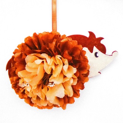 Набор для создания подвески из фетра и бумаги «Ёжик»