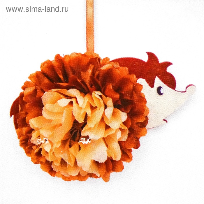 Набор для создания подвески из фетра и бумаги «Ёжик» - Фото 1