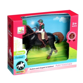 Игровой набор лошадка с куклой, с аксессуарами