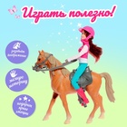 Набор игровой лошадка с куклой шарнирной, с аксессуарами - фото 3840708