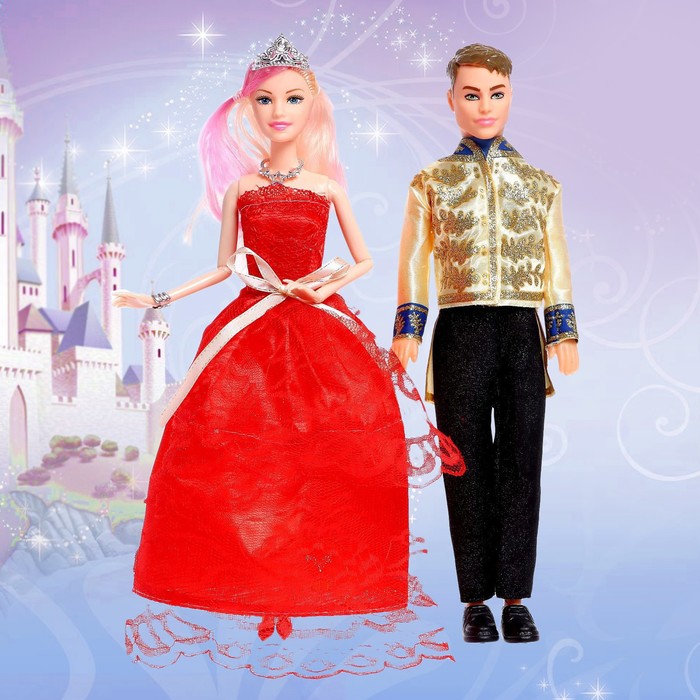 Набор кукол «Принц и принцесса», с питомцем, МИКС - фото 1907029682