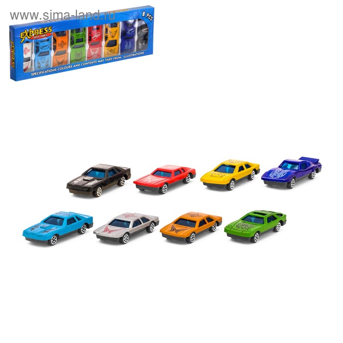 Машина "Гонка", набор 8 шт - Фото 1
