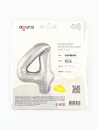 Воздушный шар фольгированный 40" «Цифра 4» - Фото 3