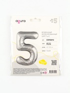 Воздушный шар фольгированный 40" «Цифра 5» - Фото 3