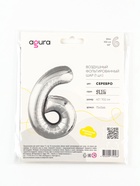 Воздушный шар фольгированный 40" «Цифра 6» - Фото 3