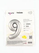 Воздушный шар фольгированный 40" «Цифра 9» - Фото 3