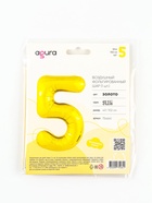 Воздушный шар фольгированный 40" «Цифра 5» 4570492 - фото 319893616