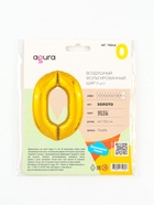 Воздушный шар фольгированный 40" «Цифра 0» 4570497 - фото 16917874
