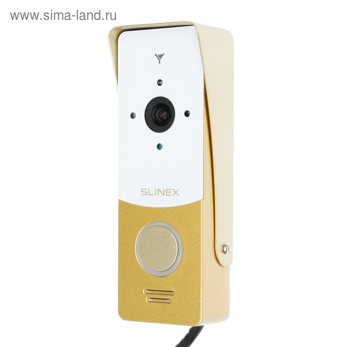 Вызывная панель видеодомофона SLINEX ML-20HR, наруж, 120 град, 1000ТВЛ, ИК, бело-золотая - Фото 1