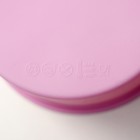Форма силиконовая для выпечки Доляна «Круг», 10×6 см, цвет розовый - Фото 5