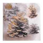 Салфетки новогодние бумажные «Шишки», 33×33 см, набор 20 шт. - Фото 3