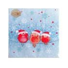 Салфетки бумажные «Новогодние птички», 33х33 см, набор 20 шт. - Фото 3