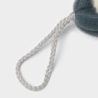 Мочалка для тела Доляна «Косичка», 32×5 см, 70 г, синяя - Фото 3