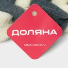 Мочалка для тела Доляна «Косичка», 32×5 см, 70 г, синяя - Фото 4