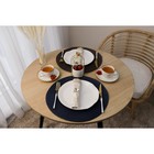 Салфетка сервировочная на стол Доляна «Лофт», d=38 см, коричневая - Фото 6