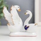 Cувенир керамика "Два лебедя - Большой любви" 7,5х7х4,5 см - фото 9047380