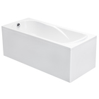 Ванна акриловая Roca Uno 160 x 75 см, прямоугольная, цвет белый - Фото 2