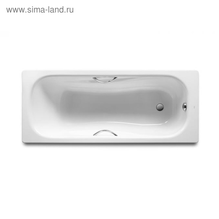 Ванна стальная Roca Princess 170 x 75 см, цвет белый - Фото 1