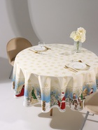 Скатерть новогодняя «Этель» Christmas time, d=220 см ±3 см с ГМВО, 100% хлопок, саржа 190 г/м² - Фото 1