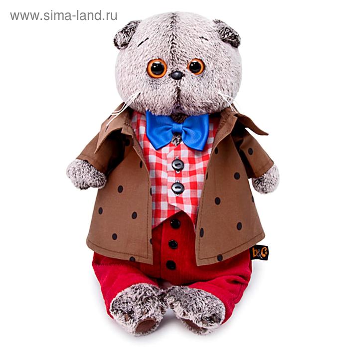 Мягкая игрушка «Басик в костюме с бантом», 19 см - Фото 1