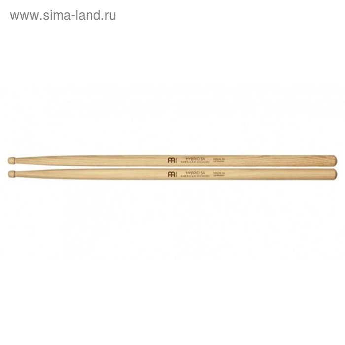 Барабанные палочки Meinl SB104-MEINL Standard Long 5B  деревянный наконечник, удлиненные - Фото 1