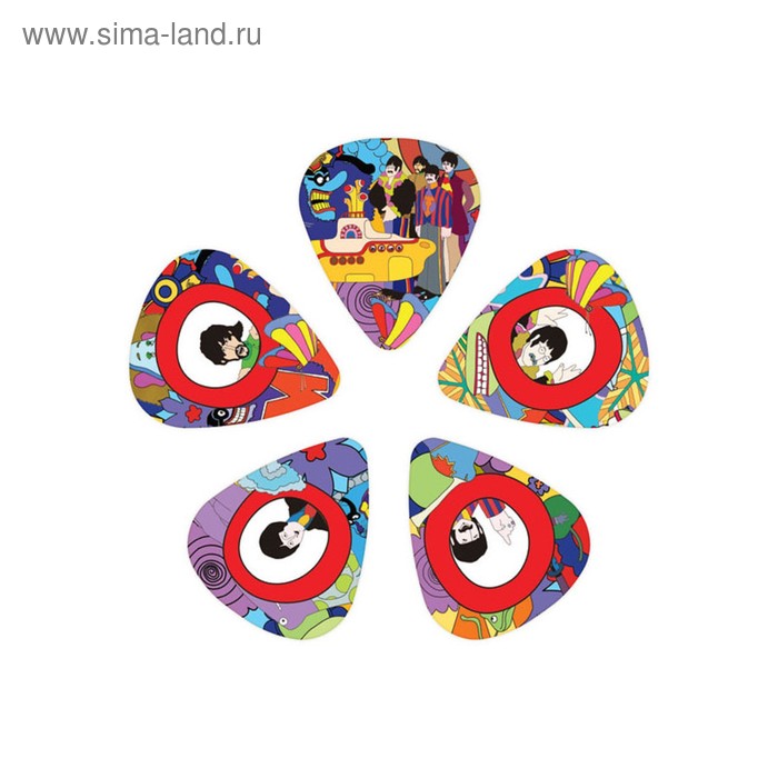 Медиаторы Planet Waves 1CWH6-10B7 Yellow Submarine Медиаторы 10шт, толстые