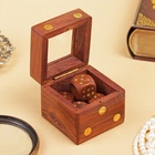 Игра настольная «Кубики», 5.5×6.5×6.5 см, дерево шишам - Фото 4