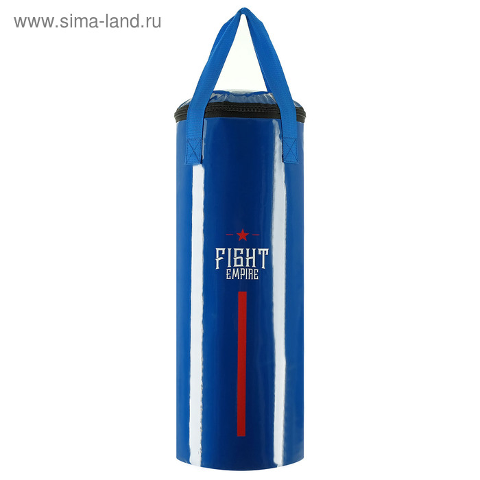 Мешок боксёрский FIGHT EMPIRE, на ленте ременной, 60 см, d=23 см, 11 кг, цвет синий