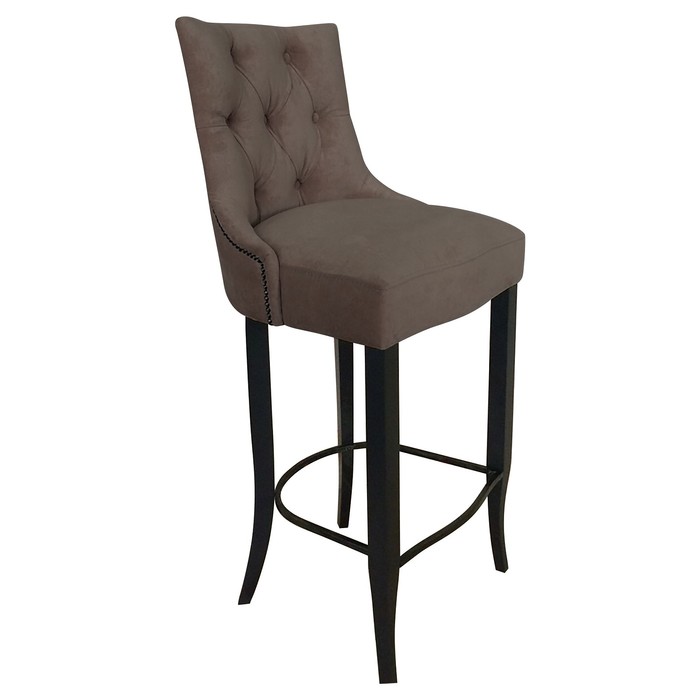 Барный стул «Верона 2», ткань велюр, опоры венге, цвет шоколад