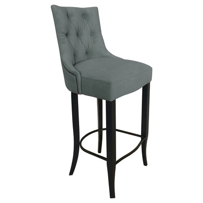 Барный стул «Верона 2», ткань велюр, опоры венге, цвет грей