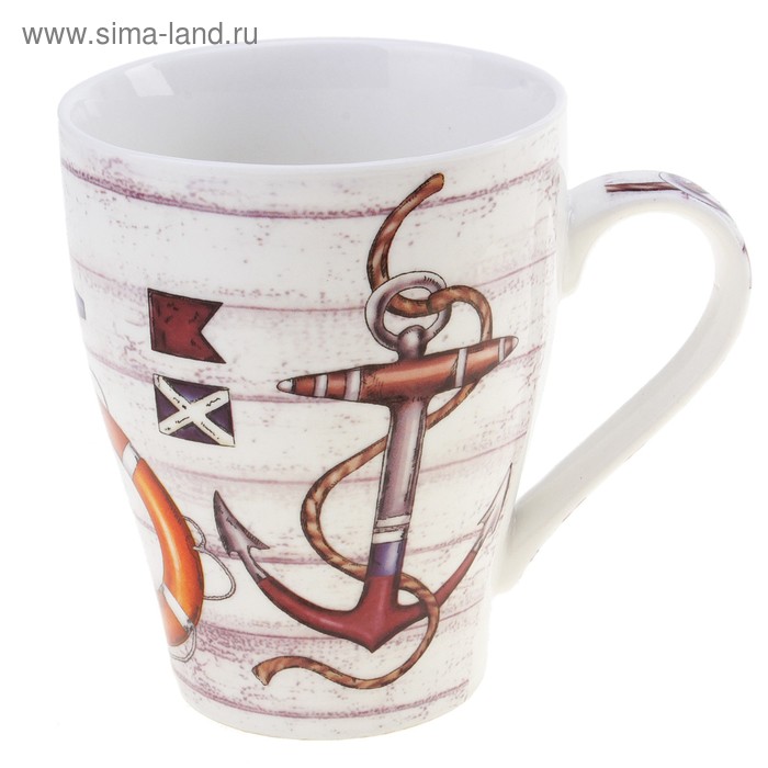 Кружка керамическая «Палуба якорь», 320 мл - Фото 1