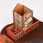 Органайзер чайный домик «Счастья в Новом году!», 19,5 х 9 х 19,5 см - Фото 2