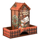 Органайзер чайный домик «Счастья в Новом году!», 19,5 х 9 х 19,5 см - Фото 4