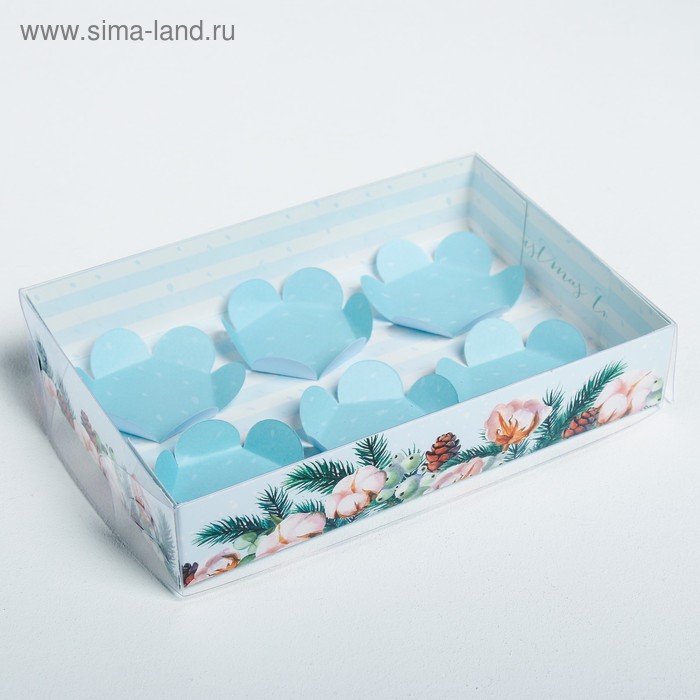 Коробка для кондитерских изделий «Уютный Новый Год», 17 х12 х3 см - Фото 1