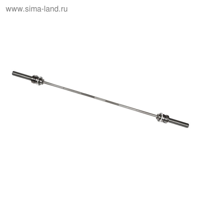 Гриф 2200 мм, d=50 мм, замок олимпийский усиленный, 350 кг - Фото 1