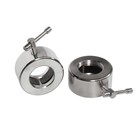 Гриф гантельный, d=50 мм, металлическая ручка/стопорный, 530 мм - Фото 2