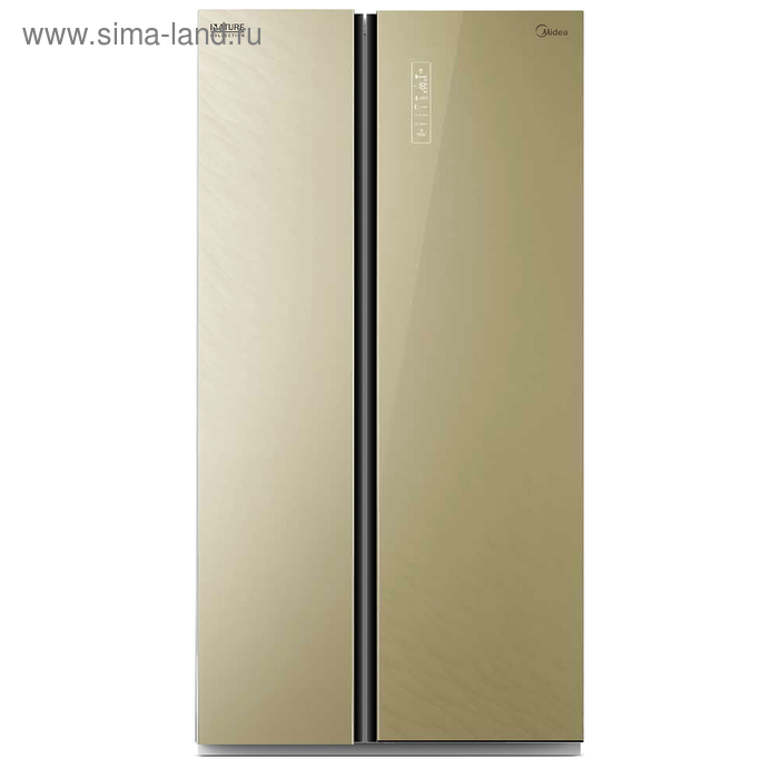 Холодильник Midea MRS518SNGBE, Side-by-Side, класс А+, 510 л, Full No frost, бежевый - Фото 1