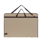 Папка А1 с ручками текстиль 890*630*30 мм Estado с карманом, бежевый/коричневый - фото 34681565