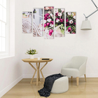 Модульная картина "Тюльпаны" (2-23х52; 2-24х70; 1-24х80) 120х80см - фото 24376944