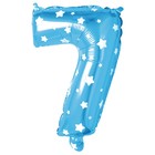 Букет из шаров «Цифра 7», фольга, латекс, набор 9 шт., цвет голубой, виды МИКС - Фото 3