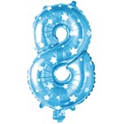 Букет из шаров «Цифра 8», фольга, латекс, набор 9 шт., цвет голубой, виды МИКС - Фото 3