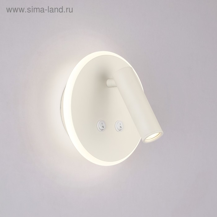 Светильник Tera, 7+3Вт LED, цвет белый, 600Лм, 4200K, IP20 - Фото 1