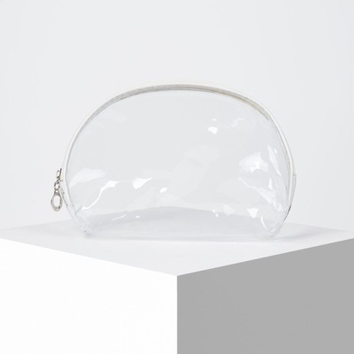 Набор косметичек 2 в 1, отдел на молнии, цвет серый