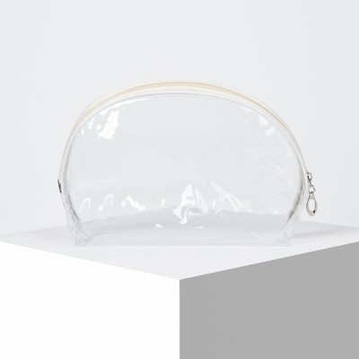 Набор косметичек 2 в 1, отдел на молнии, цвет серый