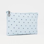 Набор косметичек на молниях, 3 в 1, цвет голубой - Фото 2