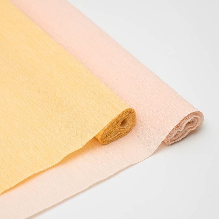 Бумага креп, простой, цвет абрикосовый, 0,5 х 2,5 м - Фото 1