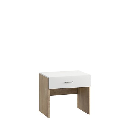 Тумба «Линда», 600×436×550 мм, цвет дуб сонома/белый