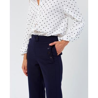 Брюки женские MINAKU Balmain, тёмно-синие, размер 42